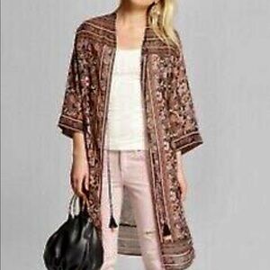 Xhilararion Duster Floral Kimono cover up